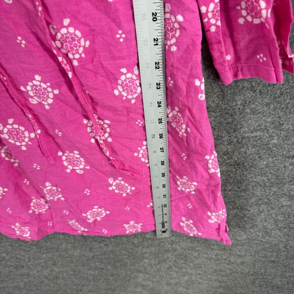 Malabar Bay Dress Women S Small Pink Turtle Print Shift Short Elastic Waist - Picture 5 of 8